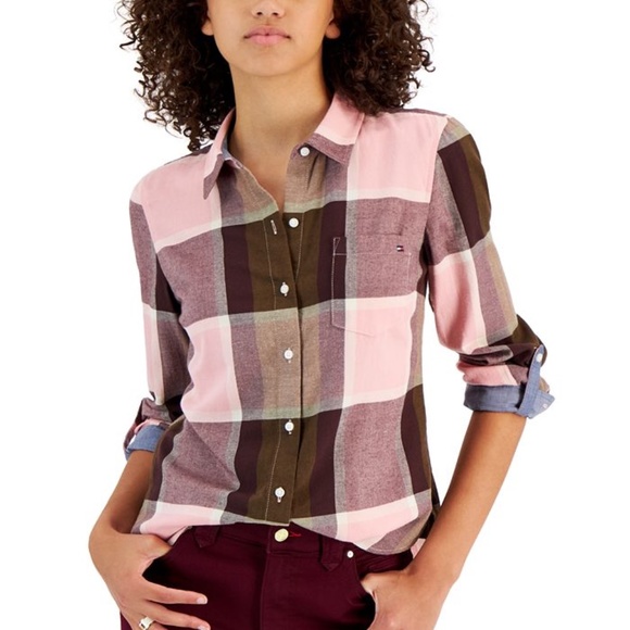 Tommy Hilfiger Tops - TOMMY HILLFIGER Women's Big City Flannel Shirt